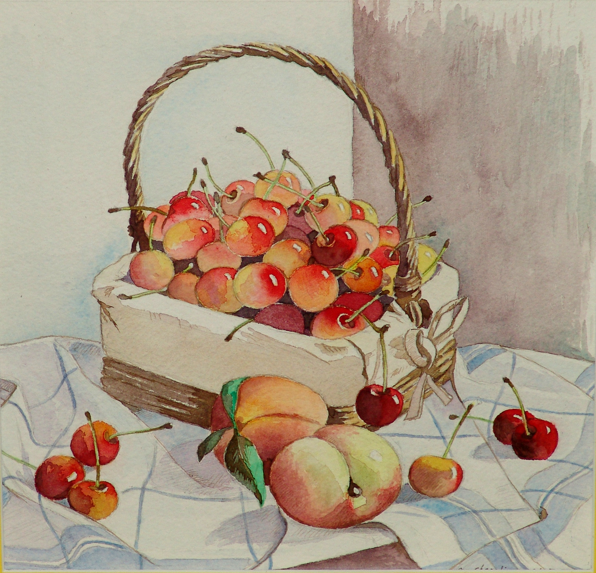 Panier de cerises