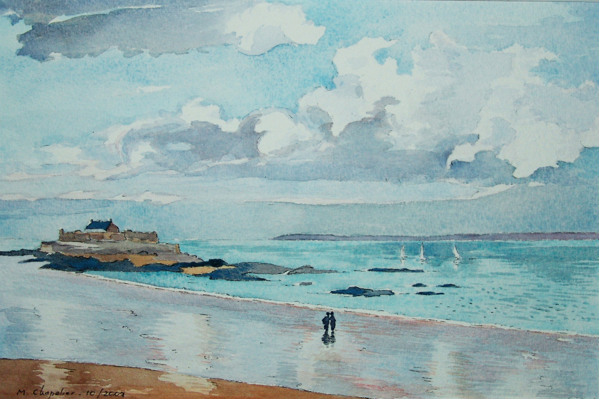 Plage à Saint-Malo