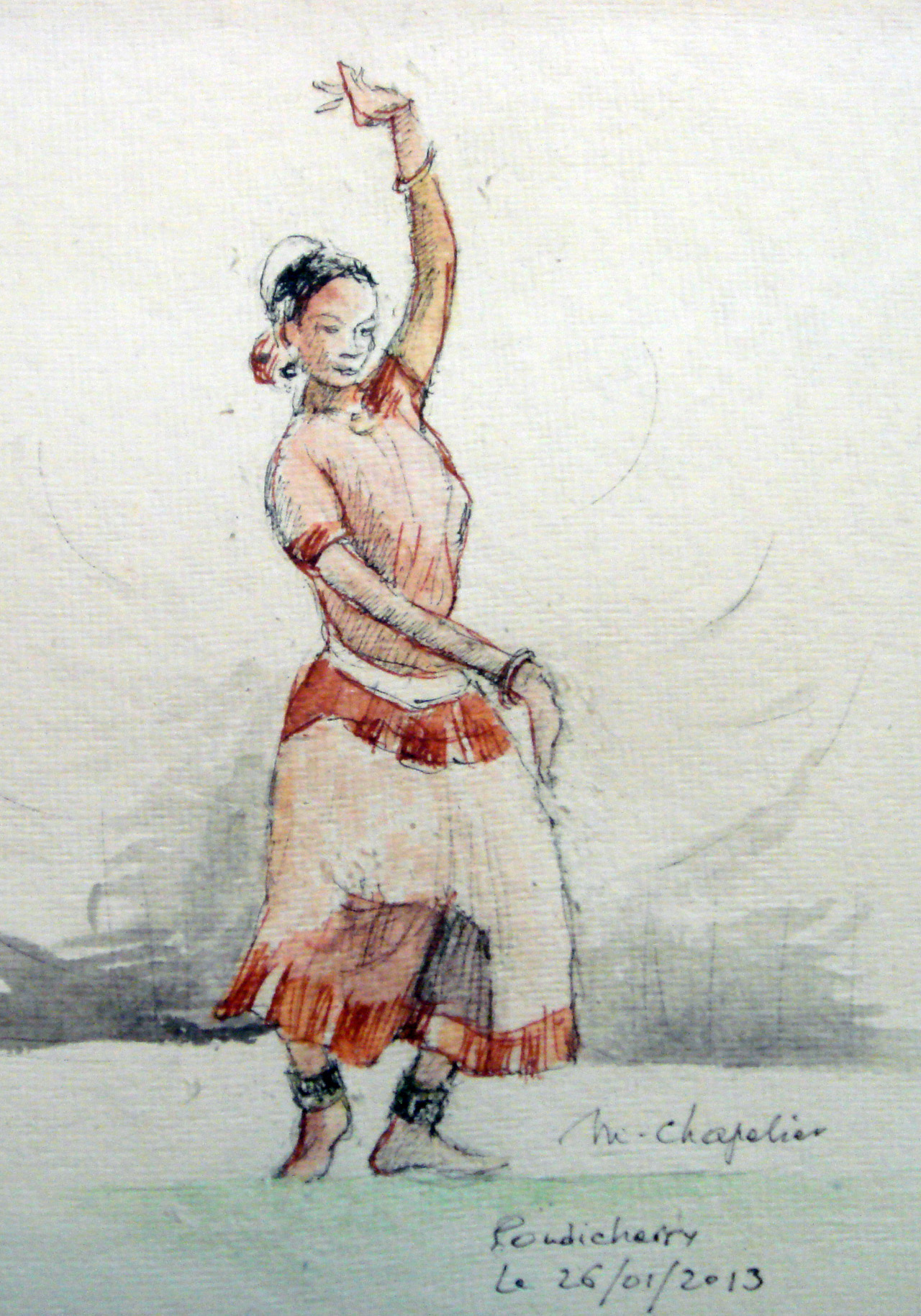 Danseuse à Pondicherry